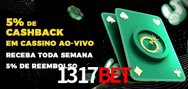 Promoções do cassino ao Vivo 1317bet